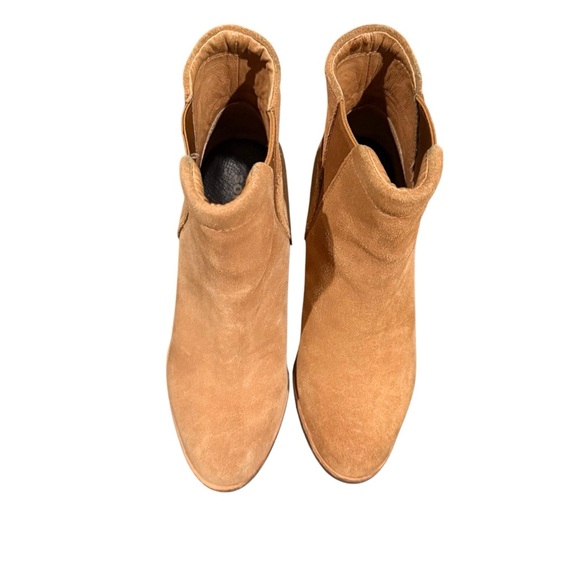 Sorel After Hours  Tan Wedge Ankle Boot leather suede camel brown 6.5 Chelsea - Picture 4 of 10